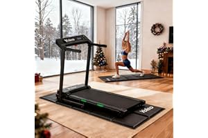 YOLEO Walking Pad Mat for Carpet 63"x30" – 1/4" Thick Non-Slip Home Gym Mat, Shock Absorbing Noise Reduction, Floor Protectio