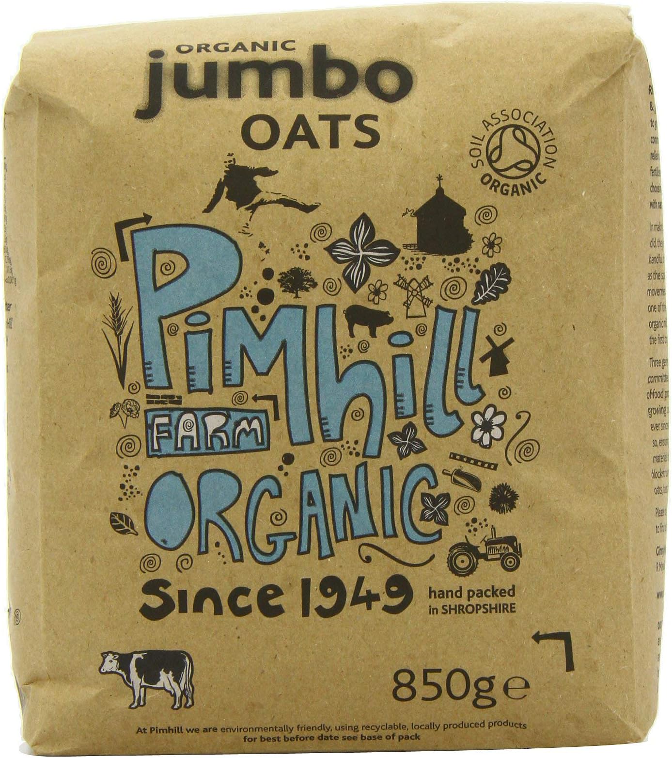 Pimhill Organic Jumbo Oats 850 g (Pack of 6)