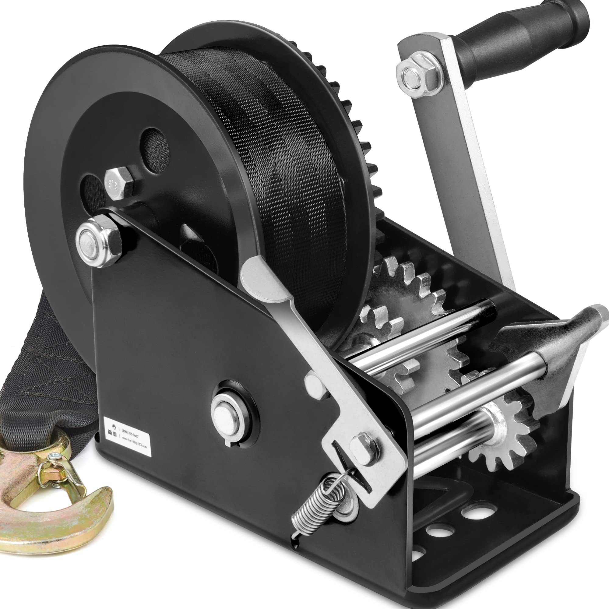 Boat Trailer Winch Hand Winch 3500lbs Heavy Duty Hook With 33ft 10m - View #12