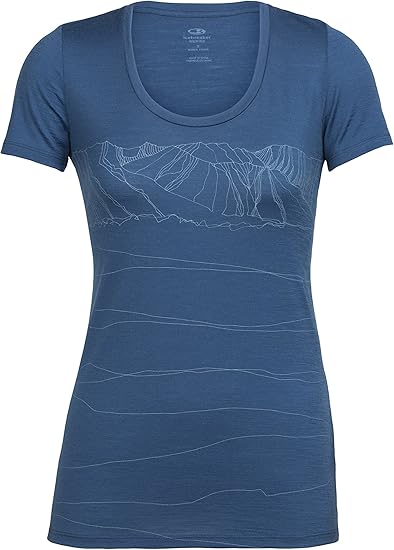 Light Merino Wool Knit Exercise Winter /& Summer Travel Layering Icebreaker Merino Womens Tech Lite Short Sleeve Low Crew Neck Shirt Tech Lite T-shirt