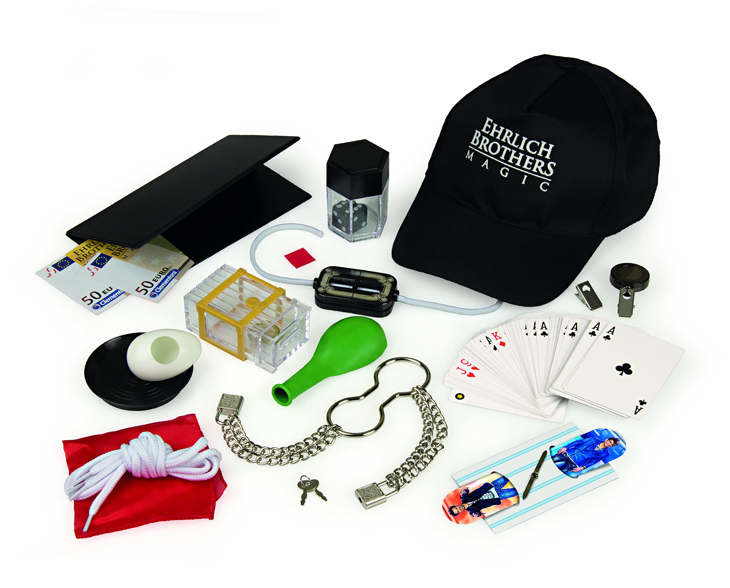 Clementoni Ehrlich Brothers Street Magic - Zauberkasten für Kinder ab 8 Jahren - Magisches Equipment für 40 verblüffende Zaubertricks inkl. 3D Erklärvideos 59299 2