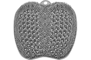BESKAR XL Large Foot Scrubber Mat for Use in Shower - Shower Foot Cleaner to Eliminate Calluses Dead Skin, Foot Massager Mat for Men & Women to Soothe Achy Feet, Non Slip Suction Cups