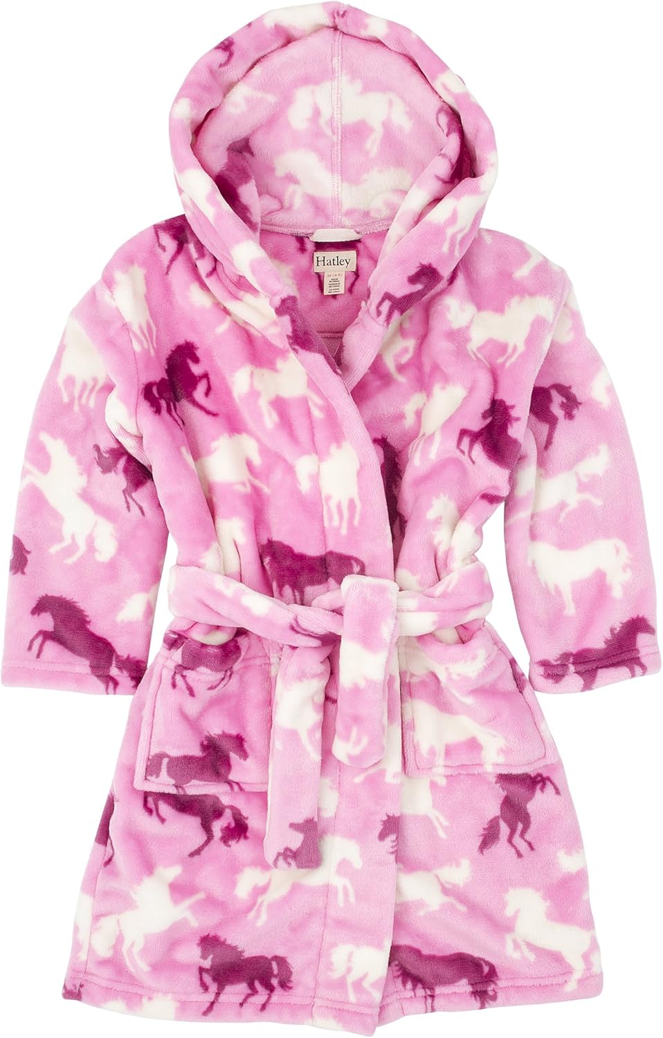 Hatley Girls' Fairy Tale Horses Fleece Robe Clothing