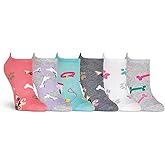 K. Bell women's Fun Food & Drink Low Cut Socks - 6 Pairs - Cool & Cute Novelty Gifts