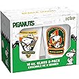 ICUP Snoopy Beagle Scouts 2 Pc Pint Glass Set