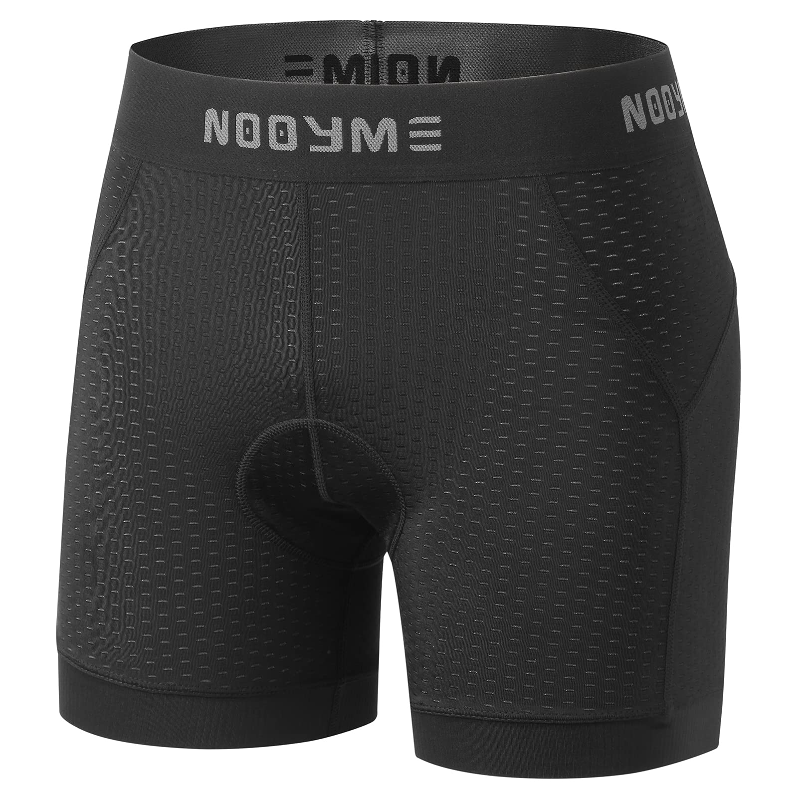 NOOYME Fahrradhose Herren Radunterhose Schnelltrockende Radlerhose Herren mit Sitzpolster 4D Atmungsaktive Fahrradunterhose Gepolstert Elastische Radhose Leichte Radlerhose 2