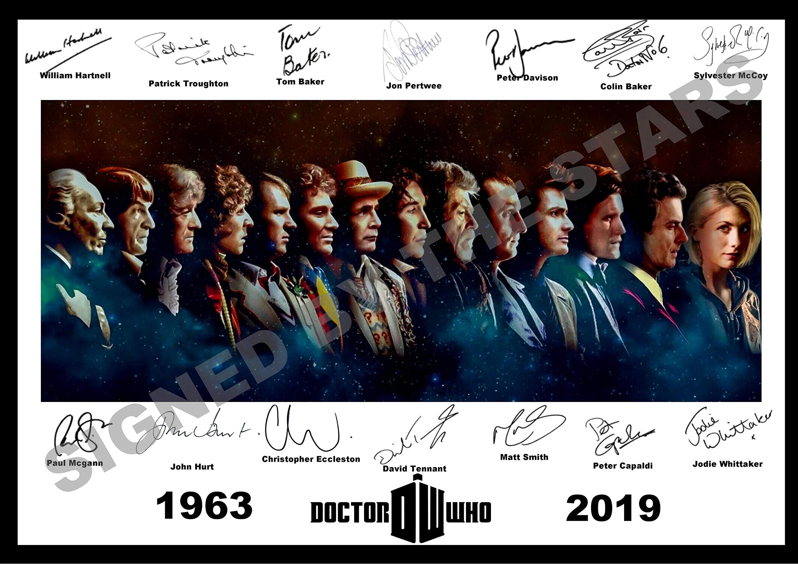 Doctor Who Tribute All Dr Whos 1963-2019 Signed Autographed Photo.