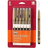 SAKURA Pigma Micron Fineliner Pens - Archival Black Ink Pens - Pens for Writing, Drawing, or Journaling - Assorted Point Size