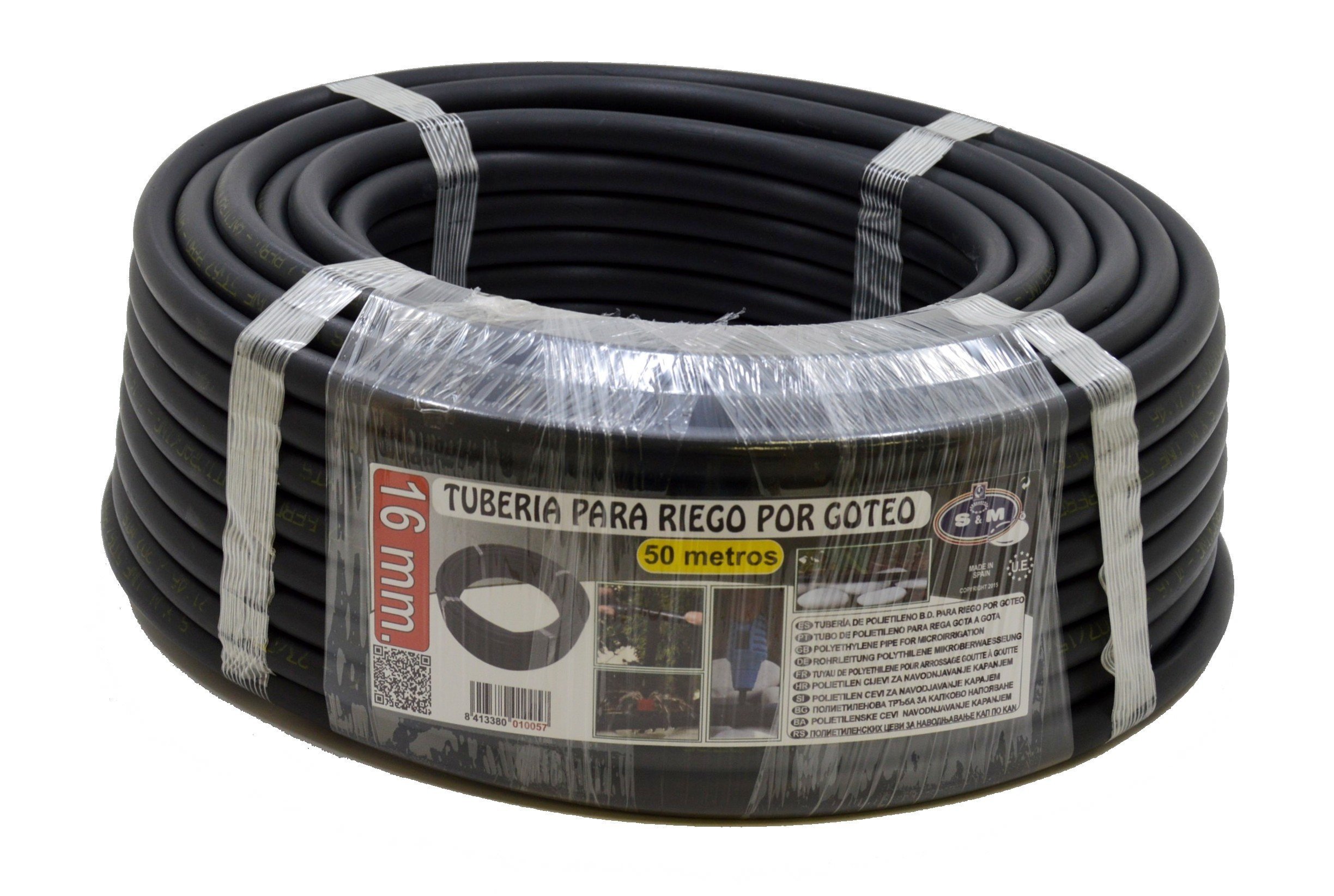 S&M s & m 010057 – Drip Pipe, 16 mm x 50 m, Black