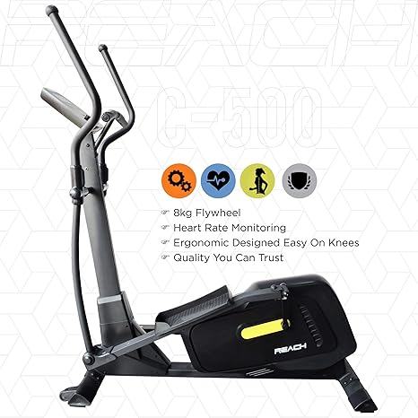 Buy Reach Elliptical Cross Trainer Machine For Cardio Fitness Strength Workout At Home Multi Color Online At Low Prices In India Amazon In