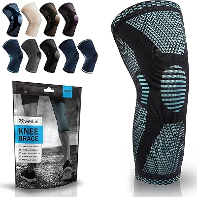 POWERLIX Knee Support Brace for Men Women Blue Small size