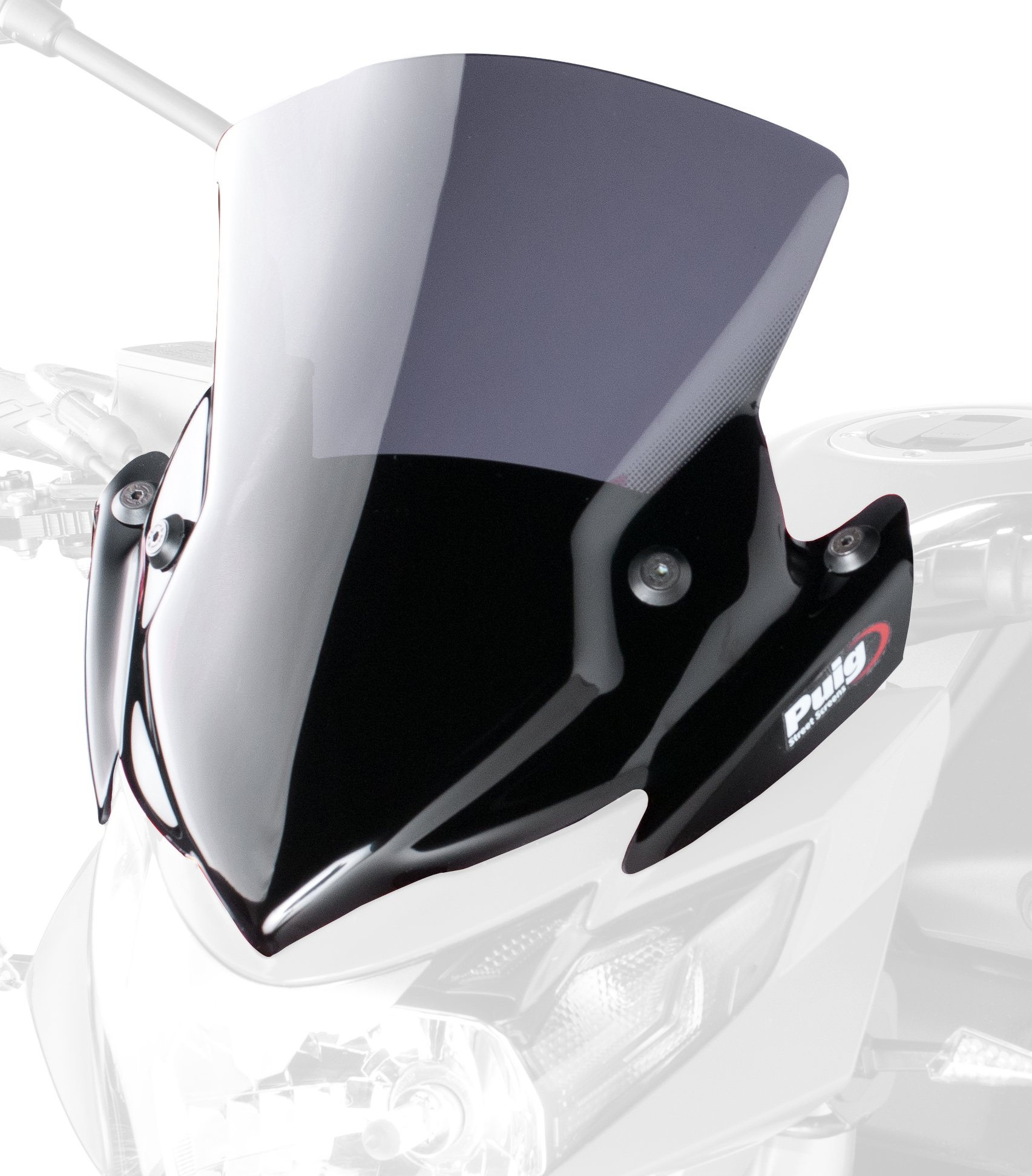 Puig 5646F Windshield for Suzuki GSR750/ABS 2011-2014, Dark Smoke, Medium