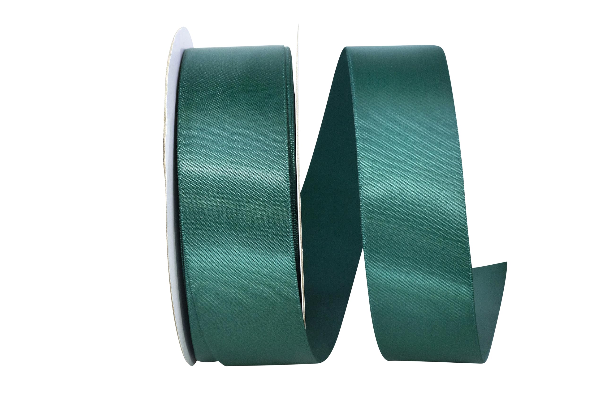 Reliant Ribbon 4950-925-09K Double Face Satin Ribbon, 1-1/2 Inch X 50 Yards, Hunter