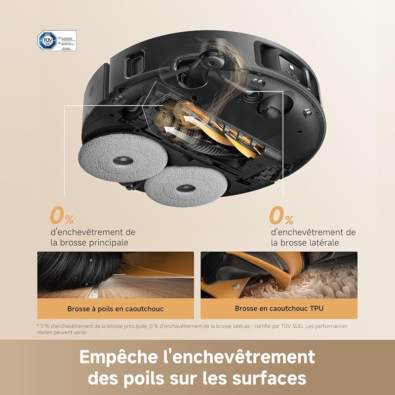 L50s Pro Ultra Robot Aspirateur Laveur, Auto-Nett serpillère 100 °C
