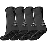 GoldFin Water Socks Two Pairs Sand Proof 3mm Neoprene Beach Volleyball Diving Socks for Outdoor Water Sports