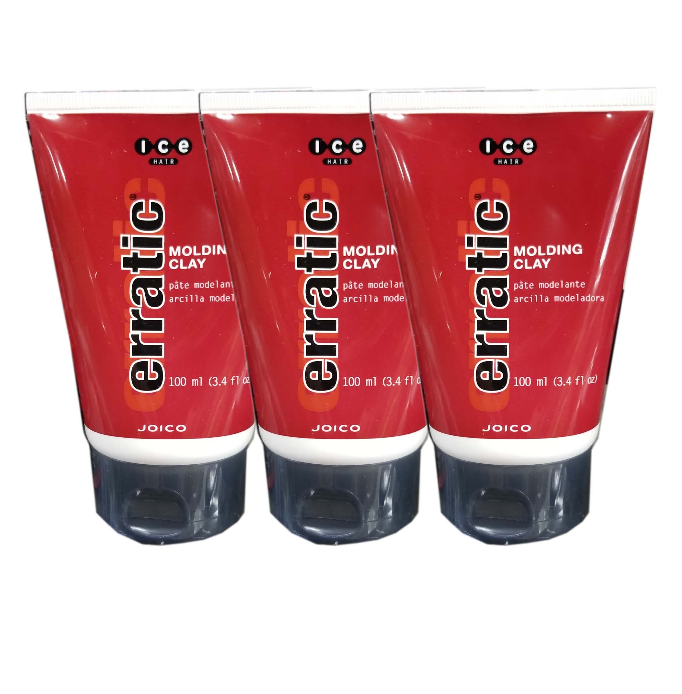 Joico Ice Hair Spiker Erratic Molding Clay, 3 Count
