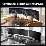HUANUO Triple Monitor Stand Desk Mount 17-32 Inch 8KG Each Arm VESA 75x75 view 7