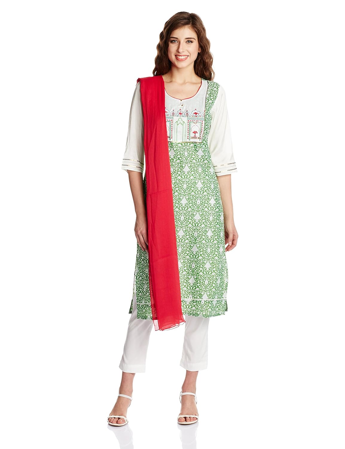 aurelia women's straight salwar suit