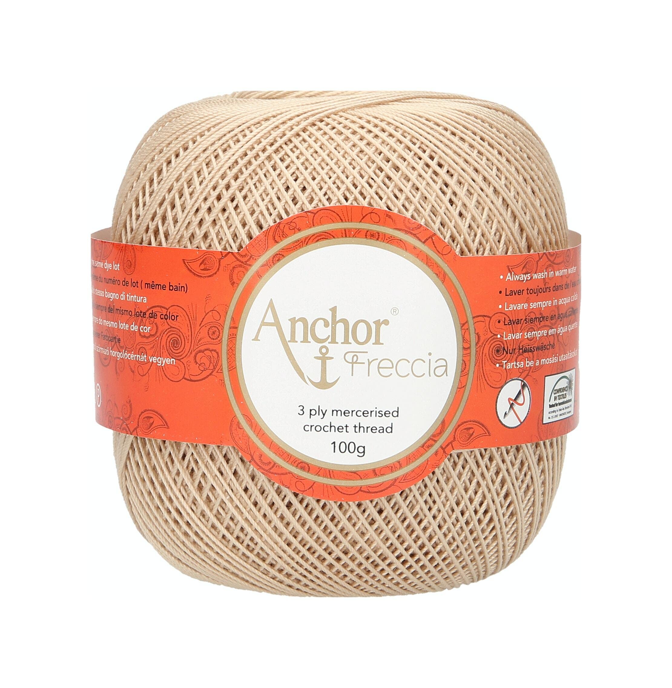 Anchor 4770008-00286 Crochet Yarn 100% Cotton 286 Thickness 8