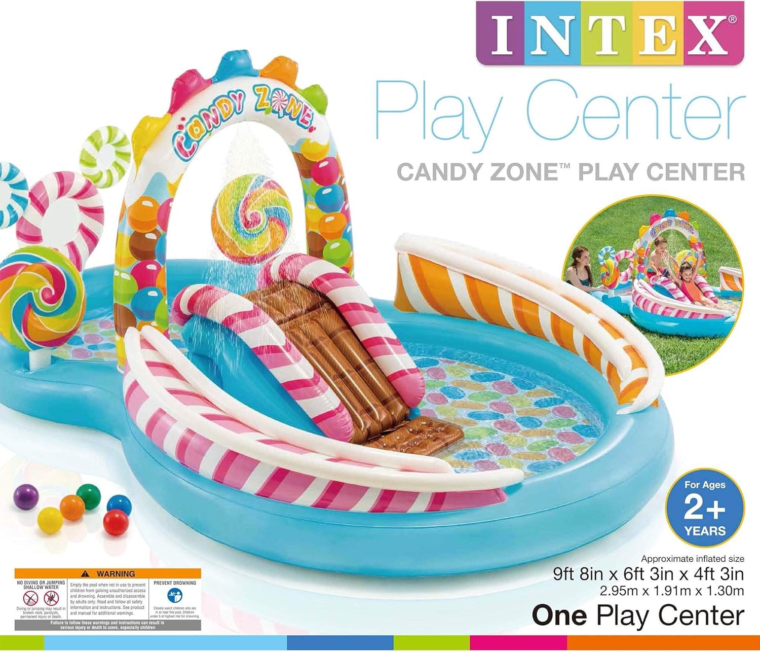 candy zone inflatable pool