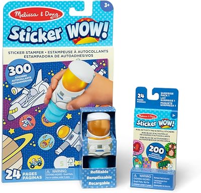 Melissa & Doug Sticker WOW Stamper & Activity Pad Astronaut