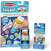 Melissa & Doug Sticker Wow!™ Astronaut Bundle: 24-Page Activity Book, Refillable Sticker Stamper, Mini Pad, 500 Stickers, Arts and Crafts for Kids Ages 3+