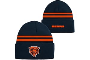 OUTERSTUFF NFL Kids Youth 8-20 Official Cold Weather Striped Cuffed Knit Beanie Hat