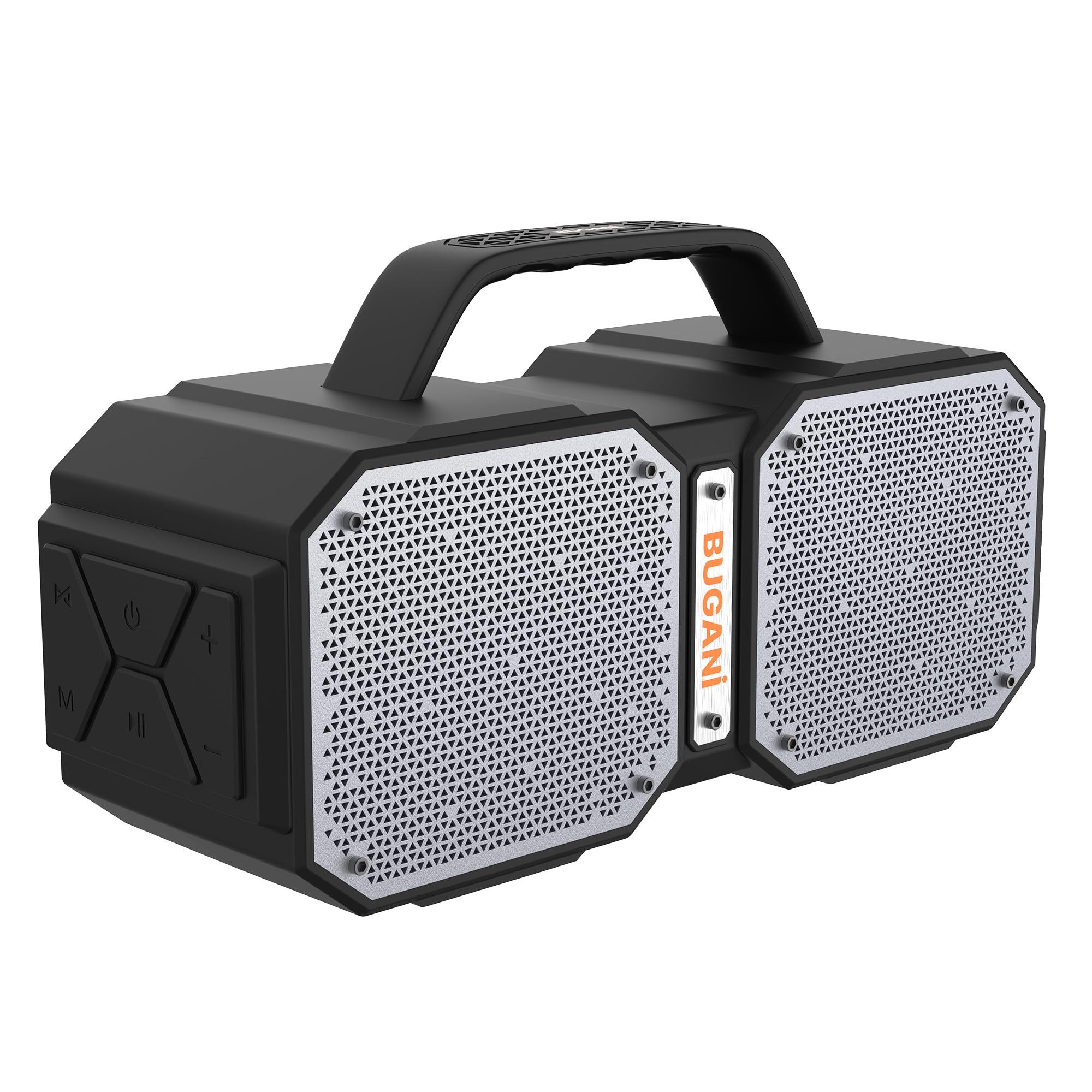 Photo 1 of BUGANI Bluetooth Speaker, Shock Portable Bluetooth 5.3, Waterproof, Wireless Speakers, 60W Super Power, Outdoor Speaker, Black (New Model)