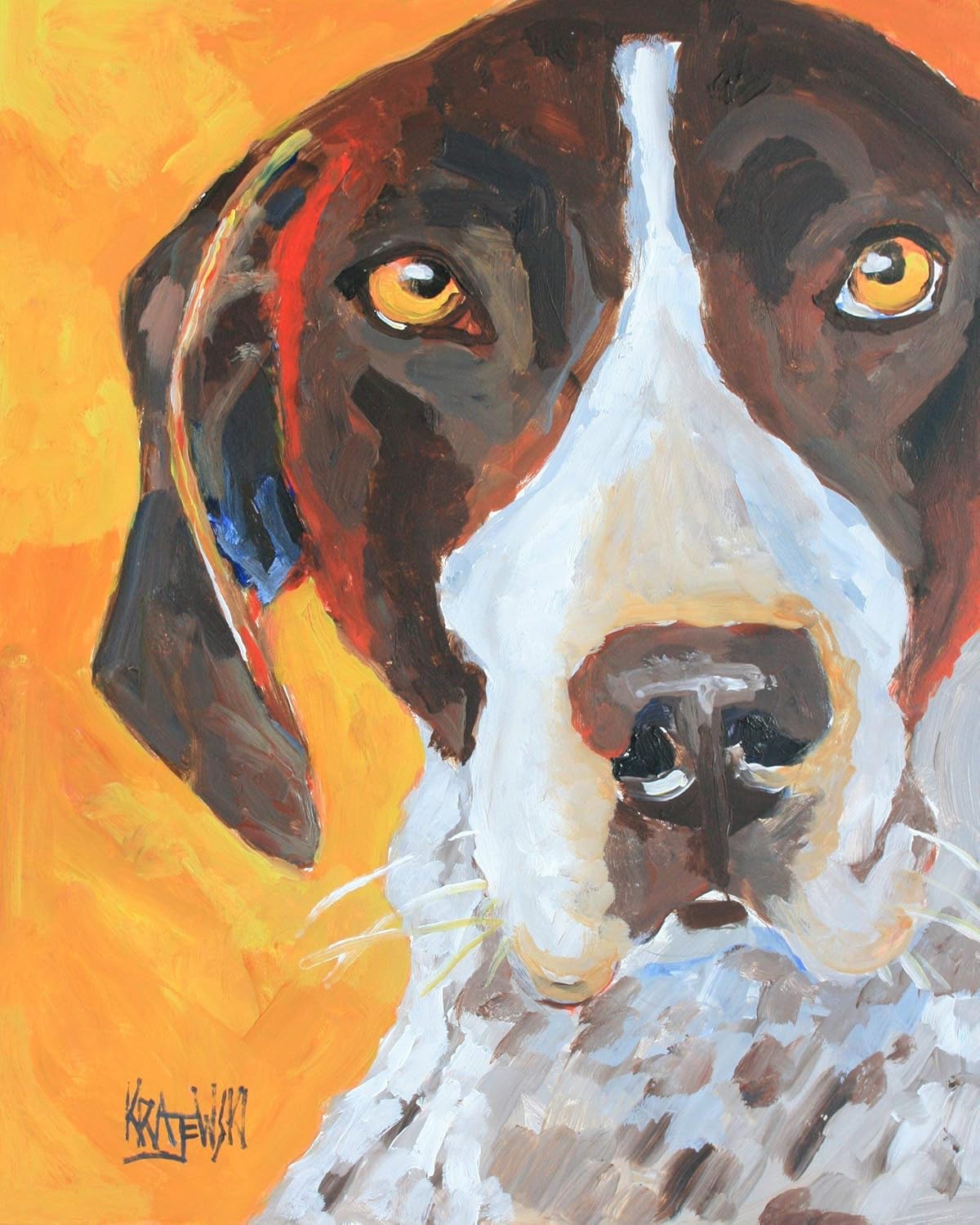 german shorthaired pointer art