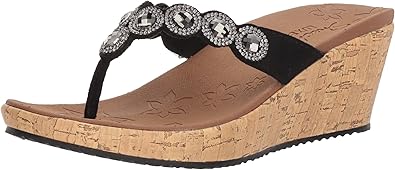 skechers beverlee bizzy babe wedge sandal