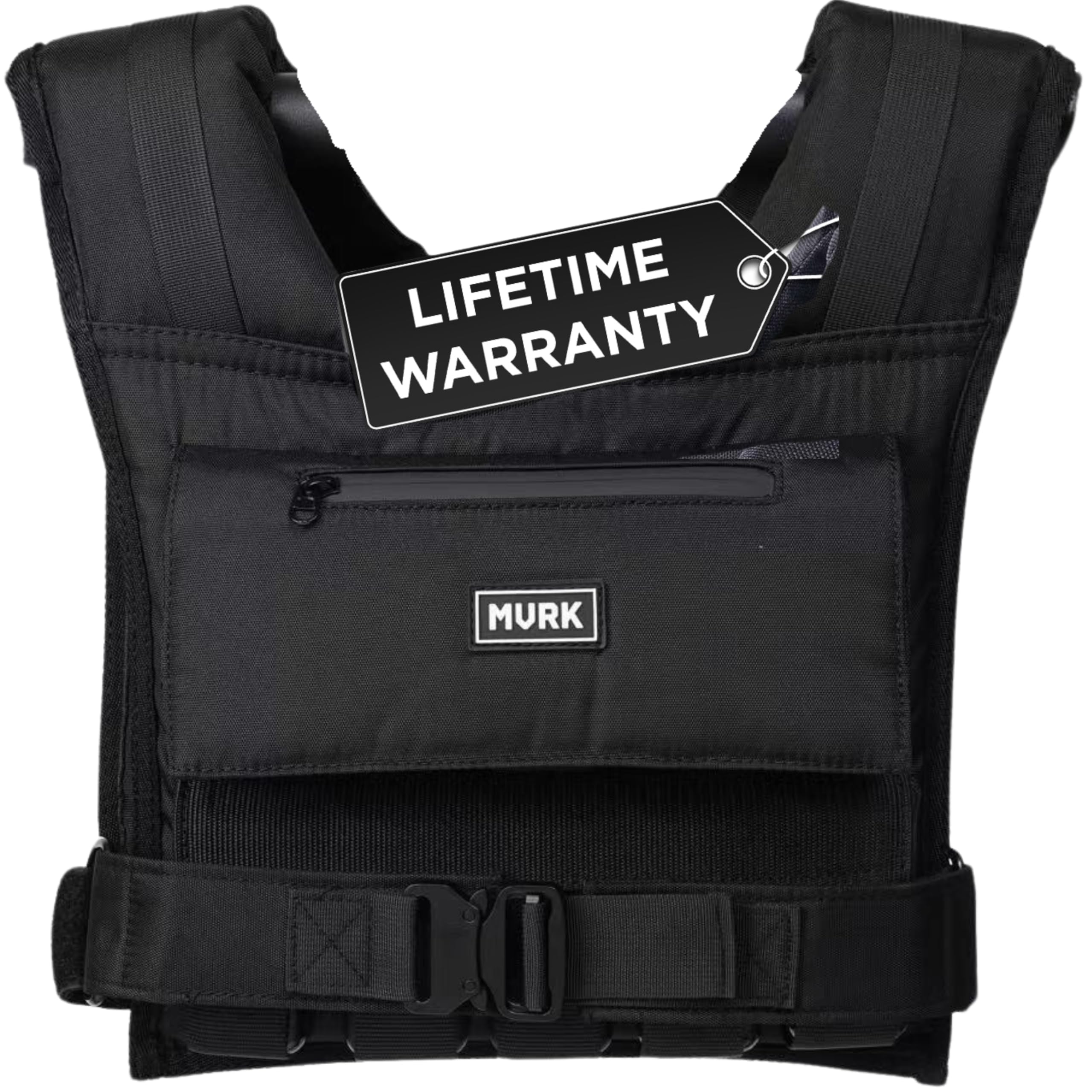 Photo 1 of MVRK Weighted Vest Men 45lbs - Weighted Workout Vest With Removable Iron Weights, Heavy Duty Weighted Exercise Vest For Functional Training & Calisthenics - Weight Vest for Men and Women (45lbs)