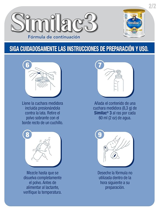 Similac Etapa 3 Formula Infantil Con Hierro Para Ninos De 1 A 3