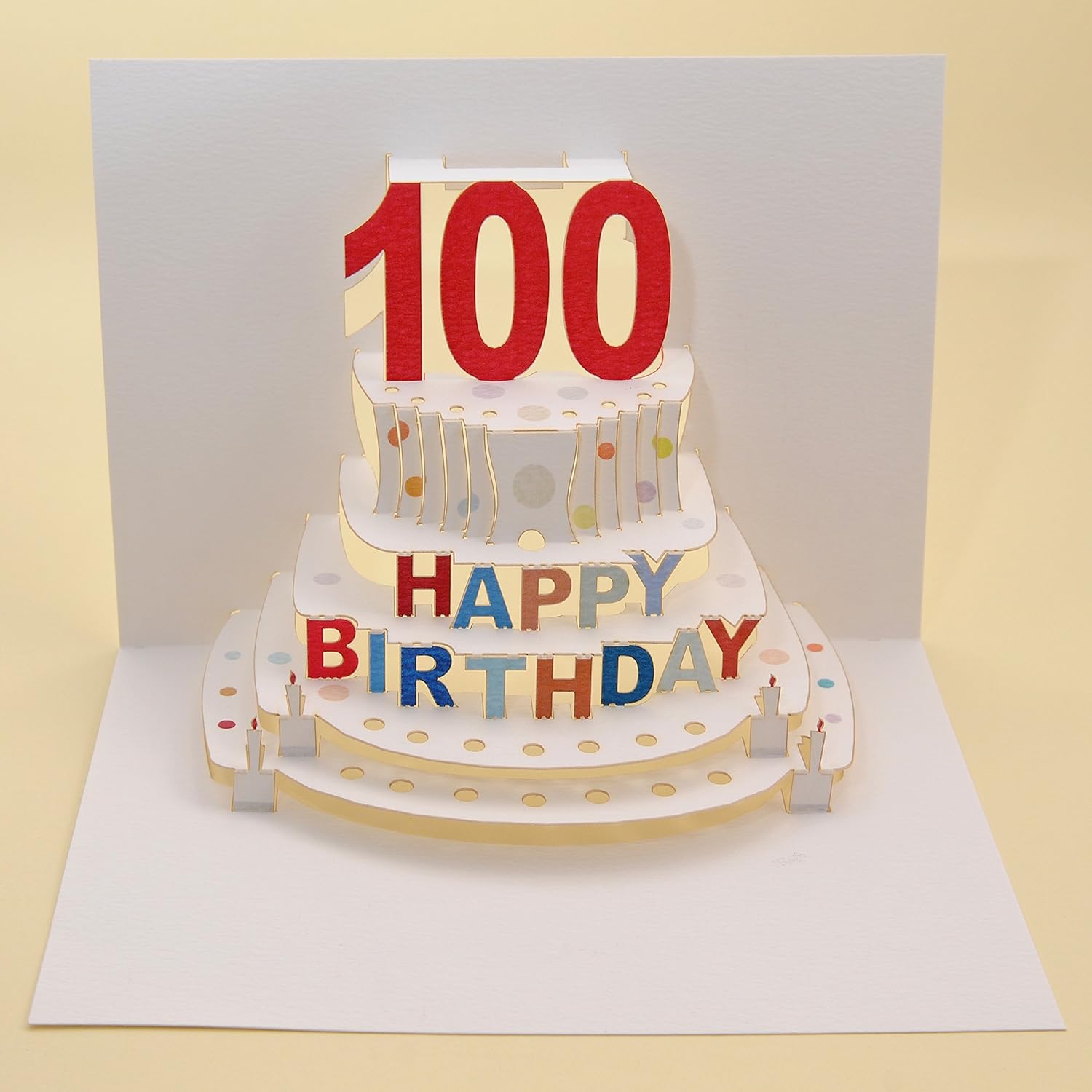 Forever Cards Pop Up Birthday Card 100th Birthday, 210 x 290 mm
