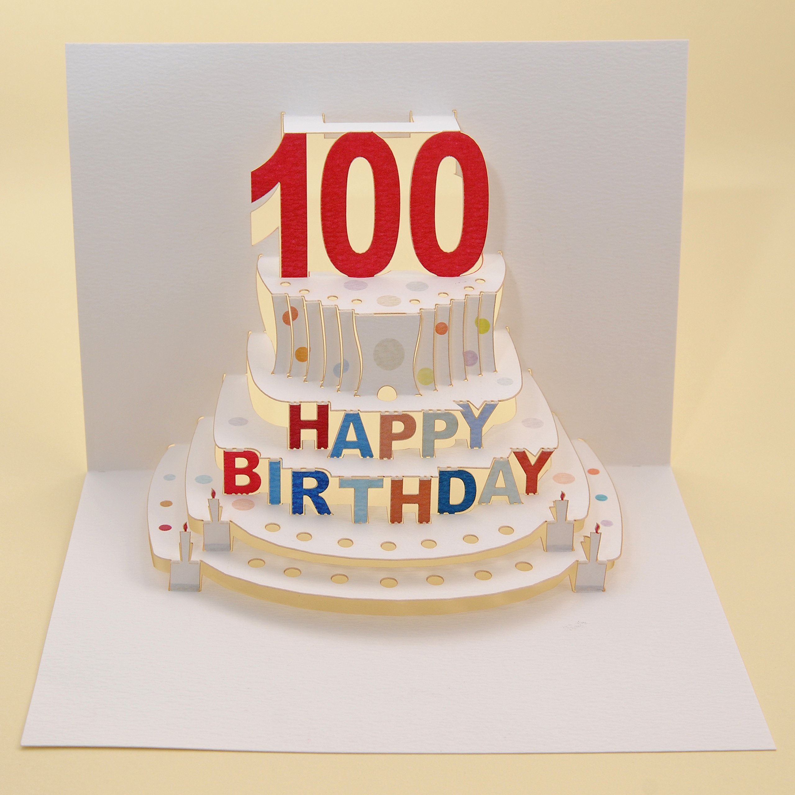 Forever Cards Pop Up Birthday Card 100th Birthday