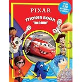 Pixar Sticker Book Treasury - Activity Books for kids, 350 reusable + sparkle stickers bonus, 6 books in 1, 96 pages of fun