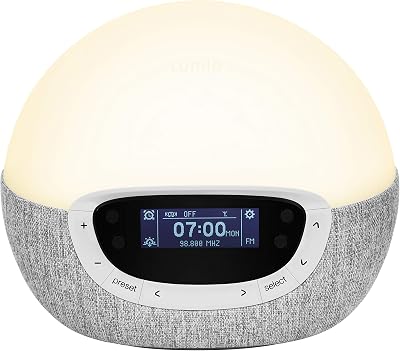Lumie Bodyclock Shine 300 Wake-up Light Alarm Clock with Radio 15 Sounds