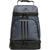 adidas Excel Insulated Lunch Bag, Cooler with Zipper, Pocket for Ice Pack, and Clip, Temperature Control Insulation