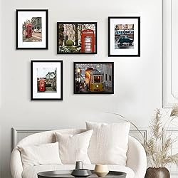 BESCRCL 11x14 Picture Frame Black Set of 6, Display