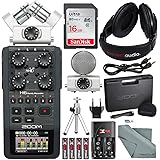 Zoom H6 Six-Track Portable Recorder with Interchangeable Microphone System with Deluxe Accessory Bundle