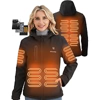 Nexgen Heat Women's Heated Hoodie Jacket - Rechargeable, 3-Temp Settings, For Winter Outdoor Activities