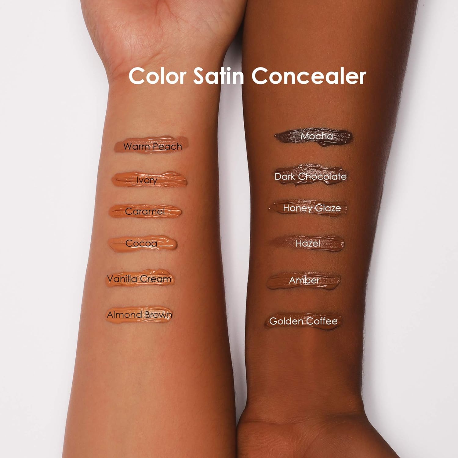 Amazon Com Ashley Lee Cosmetics Color Satin Long Wear Liquid Concealer Amber Beauty