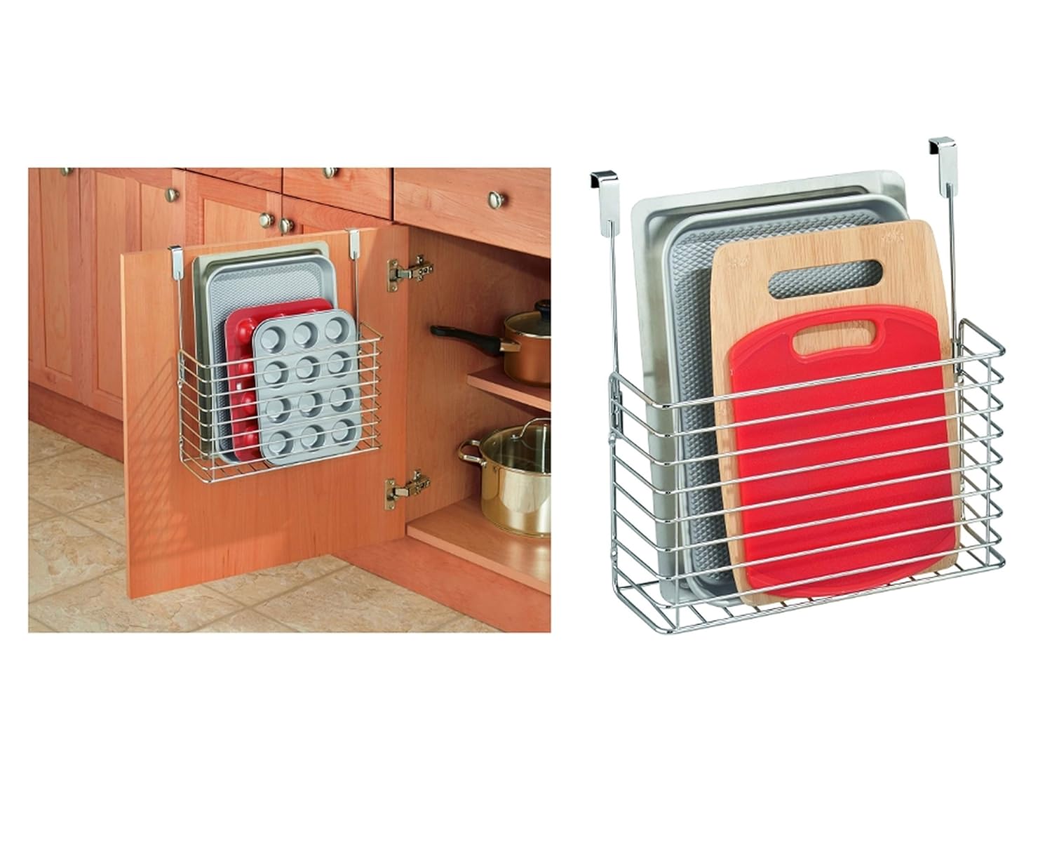 InterDesign Classico Over Bakeware Organizer, Chrome Amazon.co