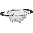 ExcelSteel Professional Quality Heavy Gauge Mesh Colander With Santopreme Handles, 6-1/2-Inch