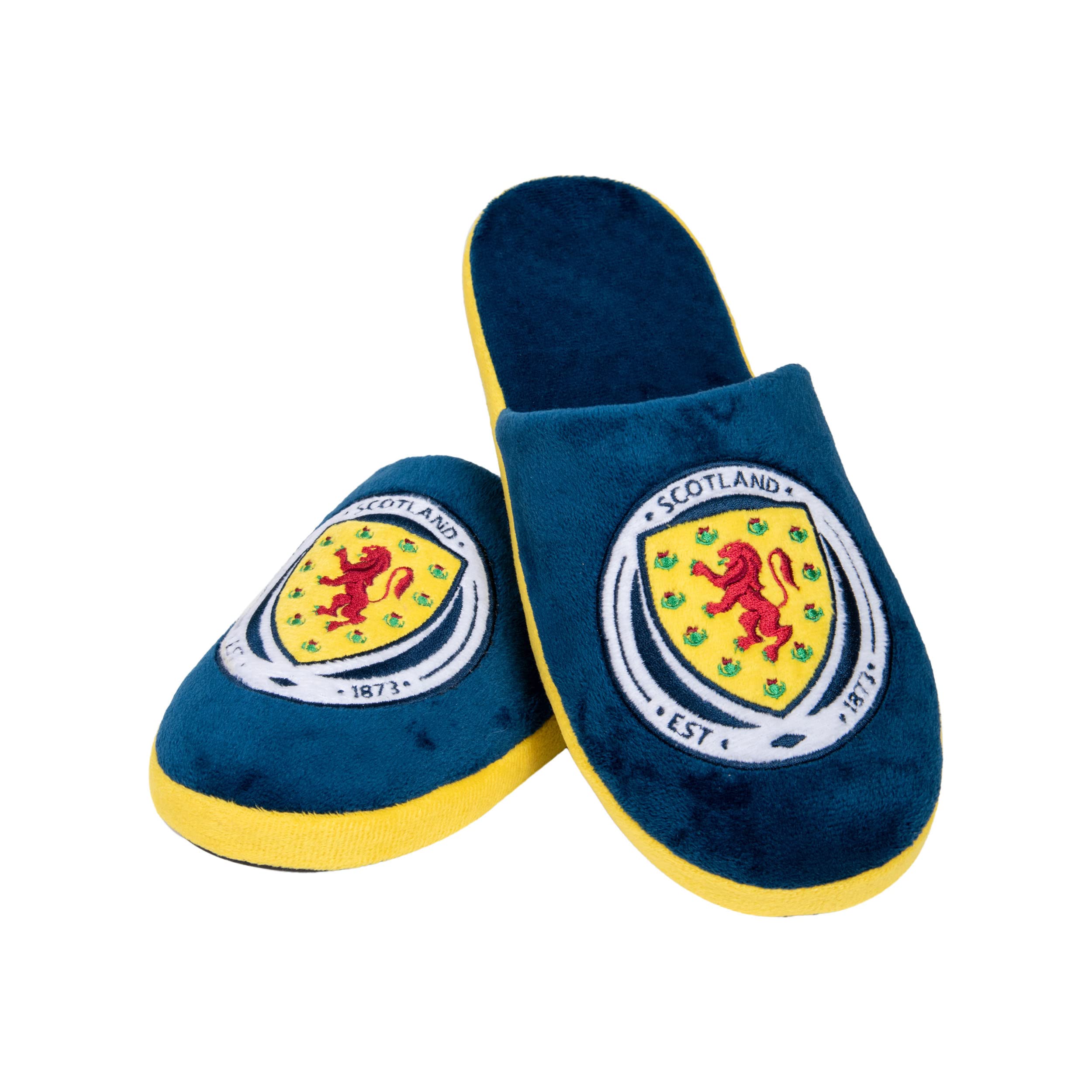 FOCO World Cup Euros Football Scotland Fan Comfy Slide Slippers Mens Size 8/9