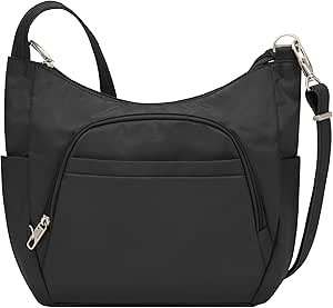 Travelon Anti-Theft Cross-Body Bucket Bag, Black, One Size