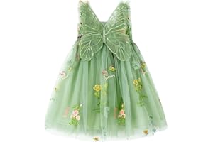 Miipat Baby Girls Tutu Dress Rainbow Layered Tulle Dress Toddler Sleeveless Summer Princess Birthday Party Dress 6M-6 Years