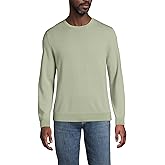 Lands' End Men's Fine Gauge Cotton Crew Neck Sweater