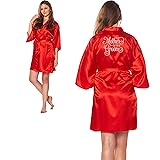 Mother of The Groom Silver Embroidered Bathrobe