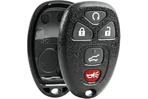 USAREMOTE Key Fob Shell fits 2007-2015 Buick Cadillac Chevy GMC Saturn Keyless Entry Remote Case & Button Pad (15913415, OUC60270)