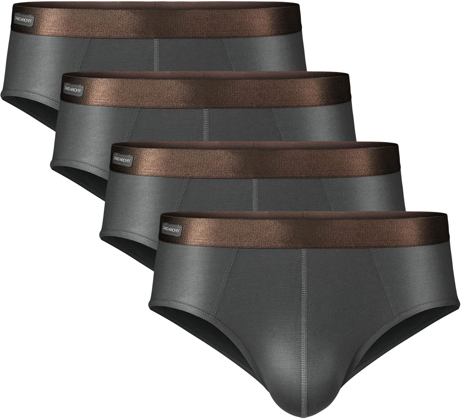 DAVID ARCHY Men's Underwear Bamboo Rayon Breathable Ultra Soft Comfort Lightweight Pouch Briefs in 4 Pack at  Men’s Clothing store